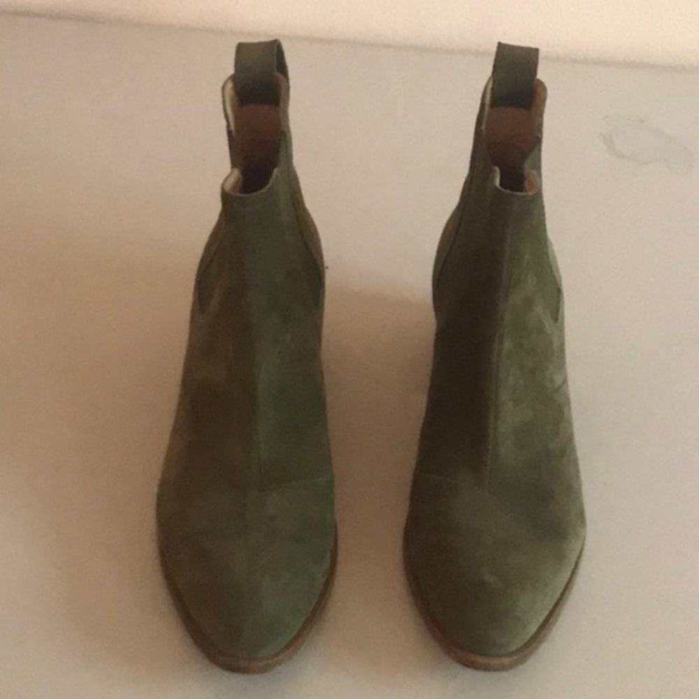 Rag & Bone green suede ankle boots size 38